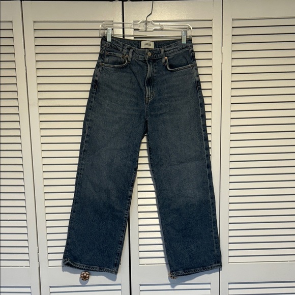 Agolde Women's Straight Leg Jeans - Dark Blue